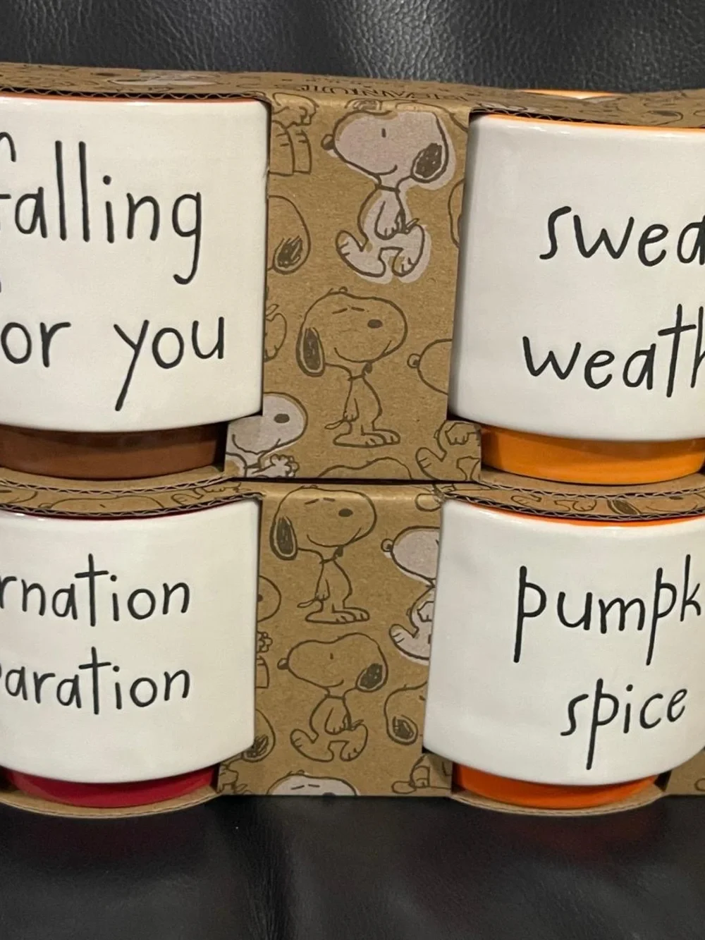 Thanksgiving Rae Dunn Peanuts Ramekins, Set of 4 Rae Dunn Fall Ramekins